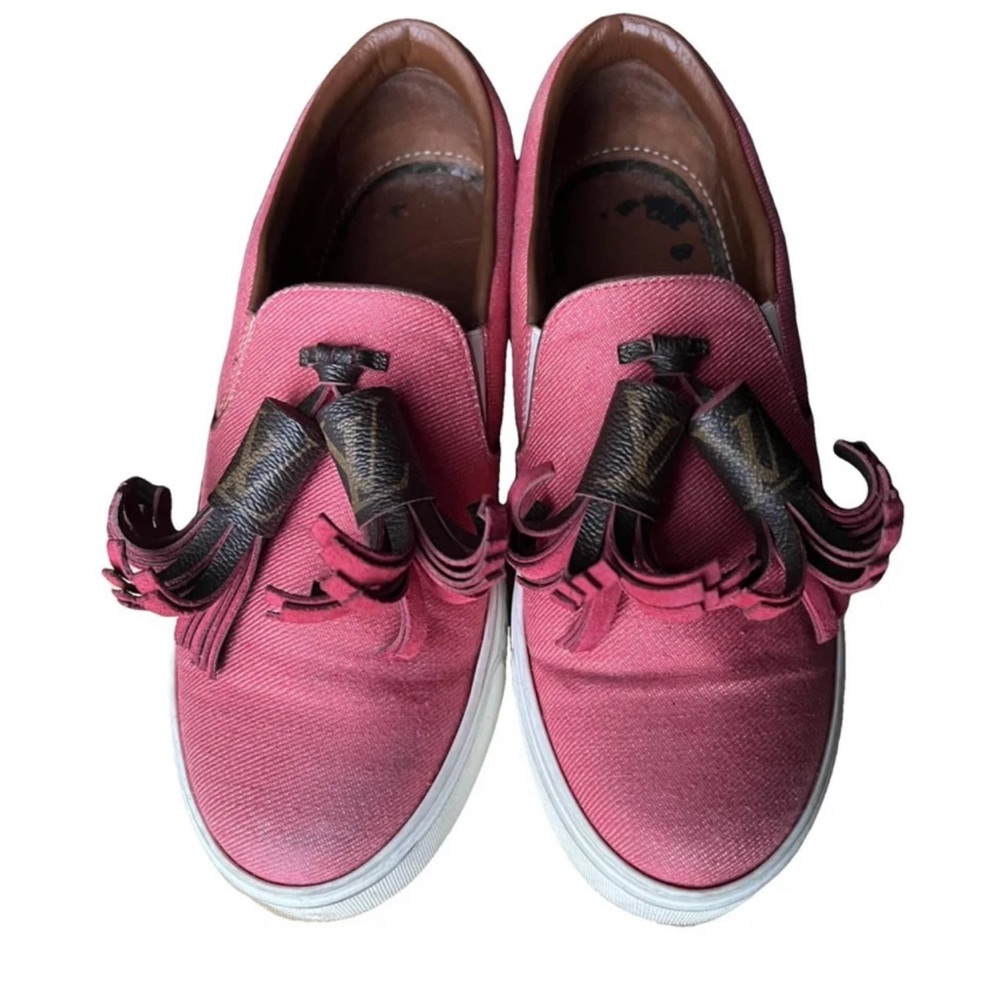 Louis Vuitton Pink and Brown Sneakers